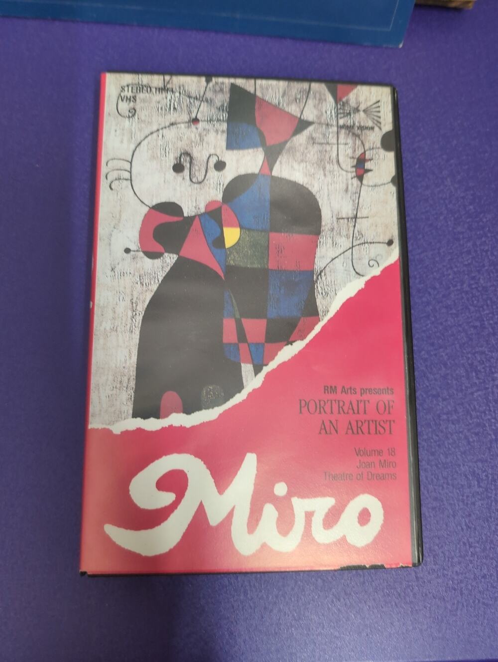 Joan Miro Theatre of Dreams VHS RM Arts Portrait of an Artist Vol 18 Documentary